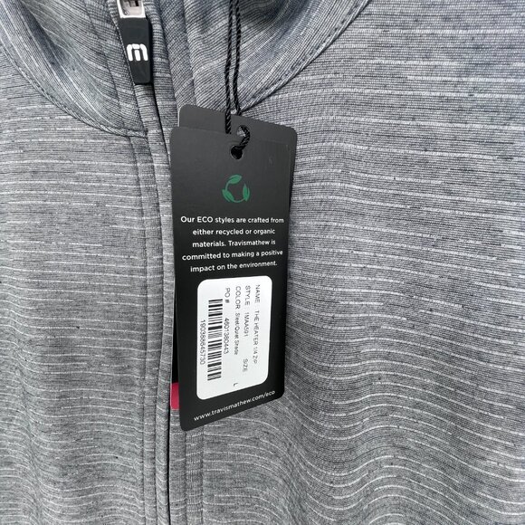 Travis Mathew Heater Quarter Zip, sleet-quiet shade, various sizes - Picture 4 of 4